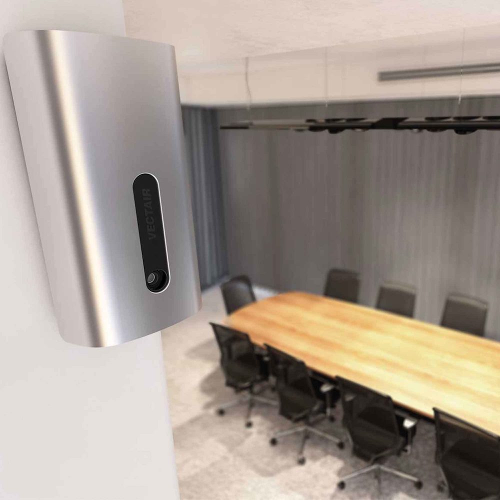 Ilmanraikastin kokoustilassa